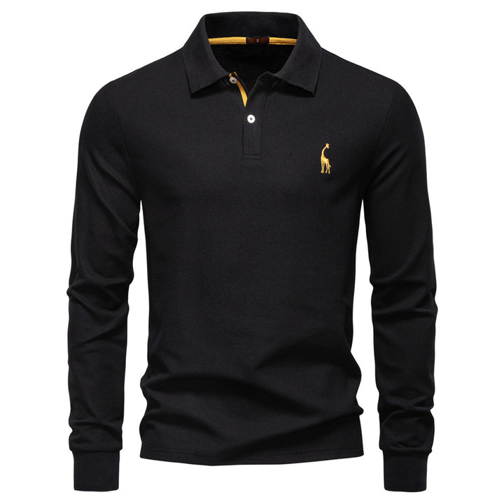 Herren Poloshirt mit klassischer Passform und kontrastierendem Kragen Echoarchiv