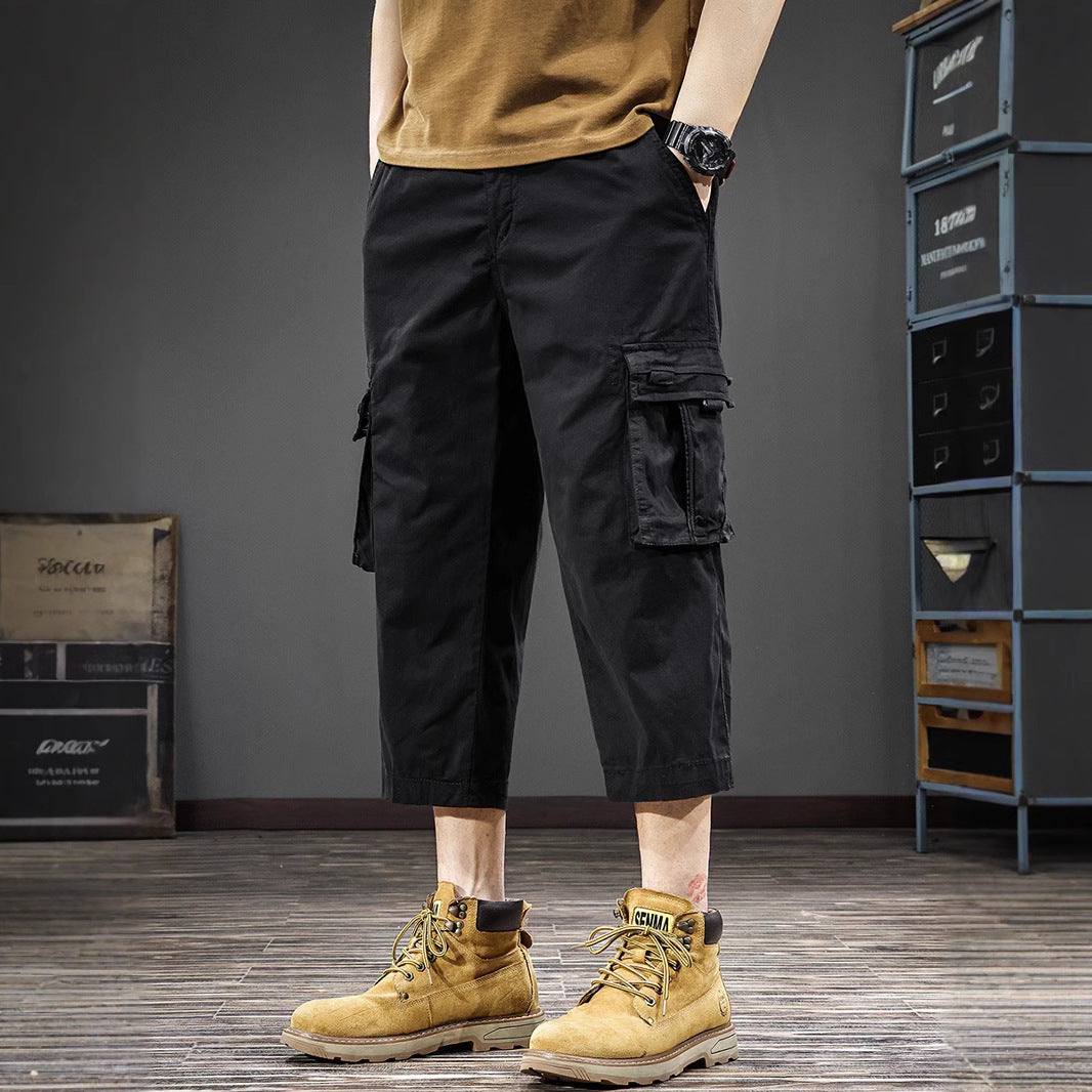 Herren Cargo-Shorts mit vielen Taschen und elastischem Bund Echoarchiv
