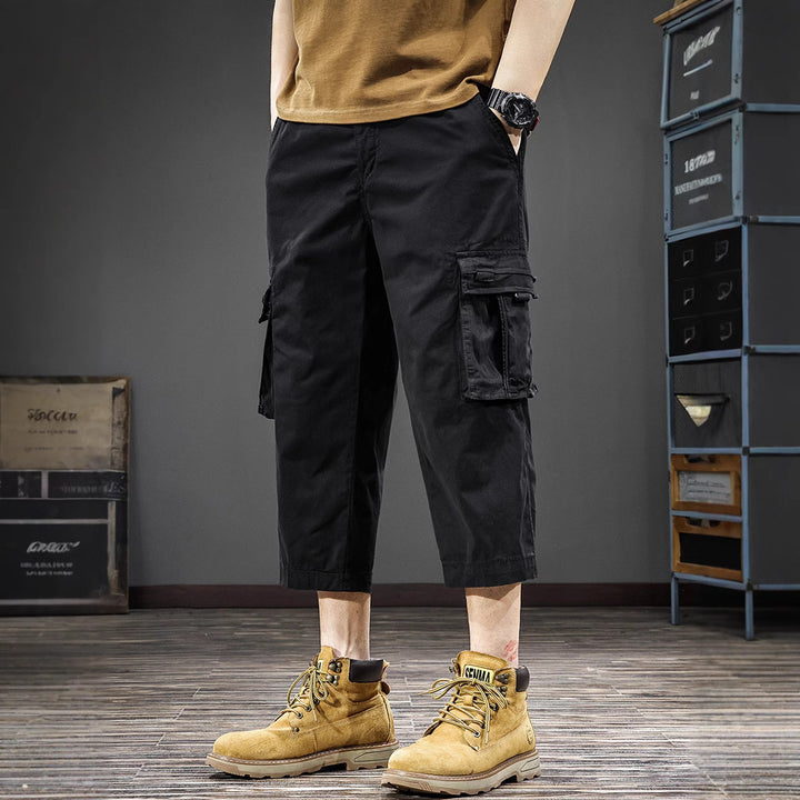 Herren Cargo-Shorts mit vielen Taschen und elastischem Bund Echoarchiv