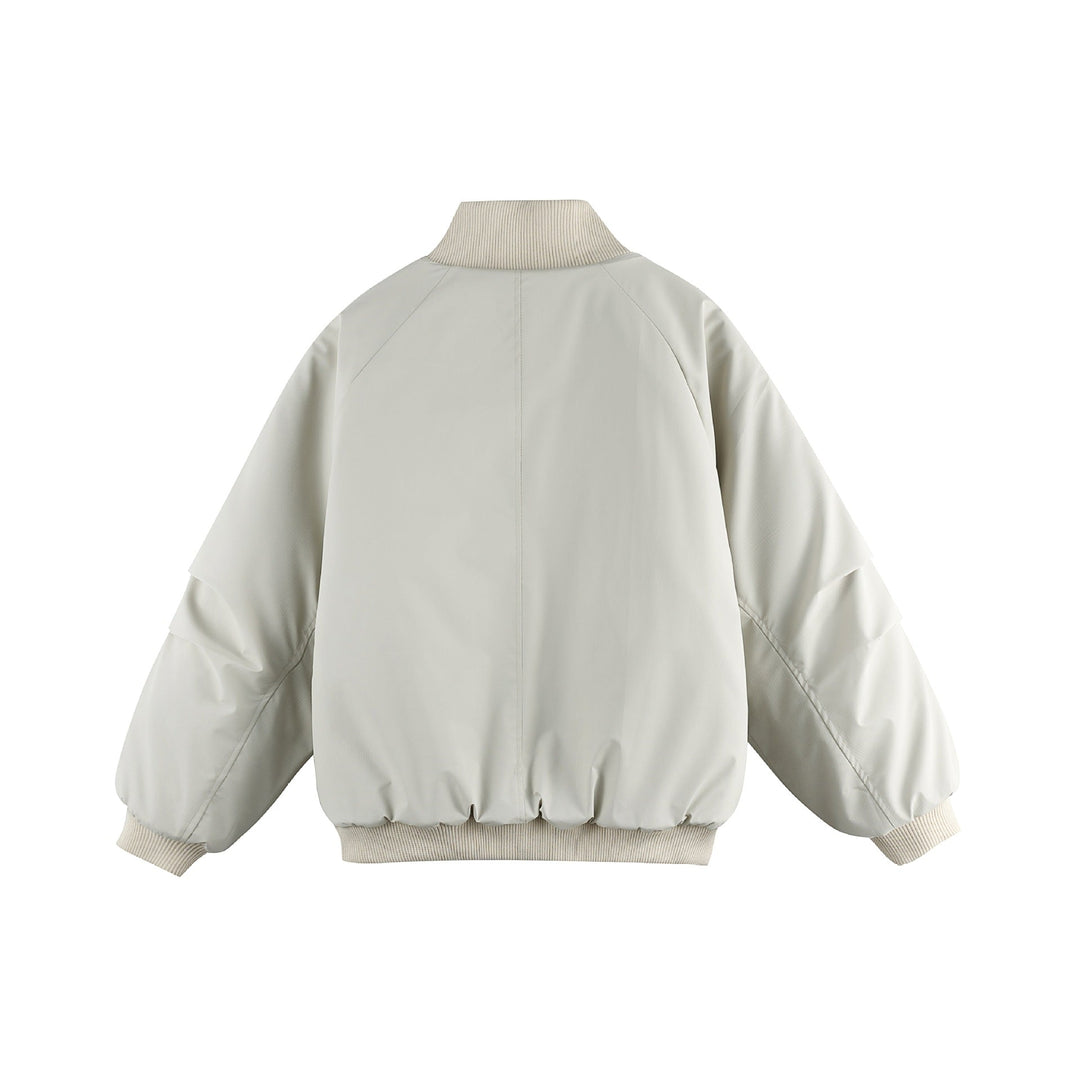 Damen Oversize Bomberjacke Echoarchiv mit Stehkragen, wattierter Fütterung und Pattentaschen