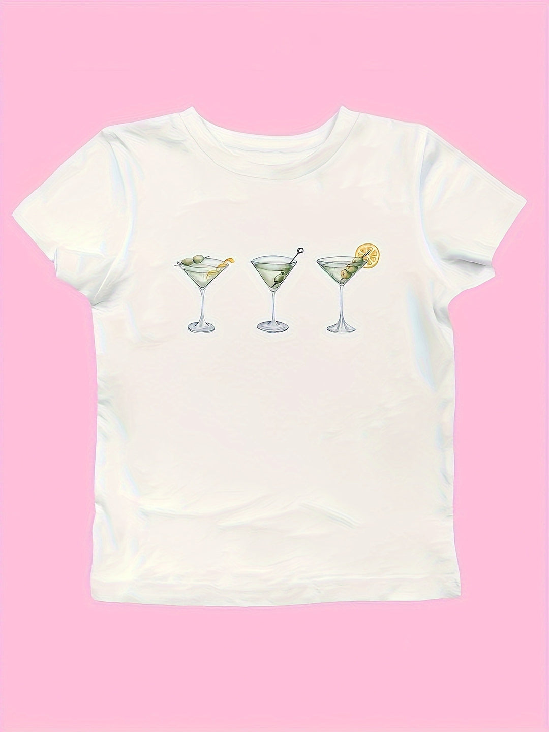Damen Crop-T-Shirt mit animalistischem Lippenmotiv und auffälligem Schriftzug Echo Archiv