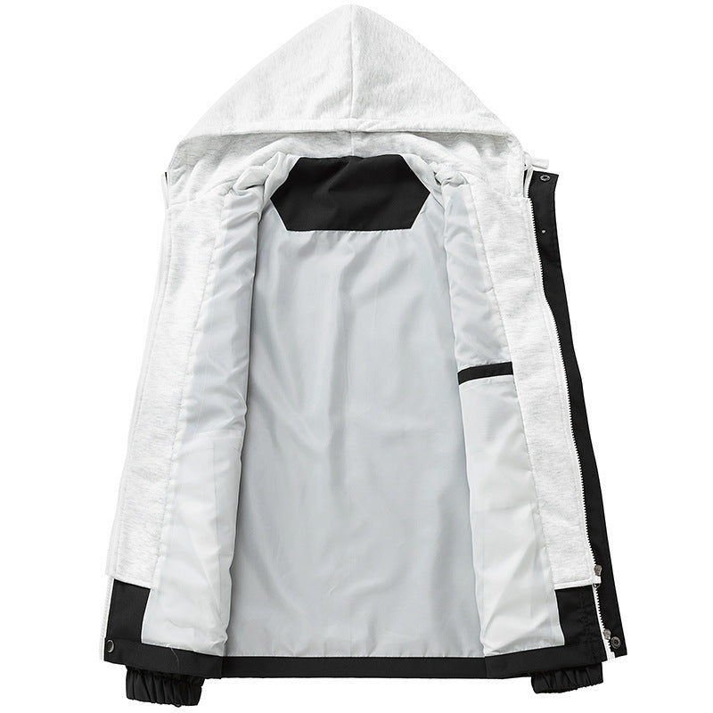 Herren technische Kapuzen-Softshelljacke mit verstellbarer Kapuze und Utility-Taschen Echo Archiv