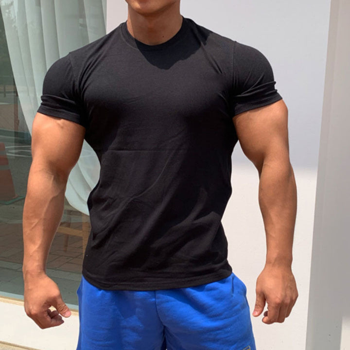 Herren körperbetontes Fitness-T-Shirt und kurze Sportshorts Set Echoarchiv