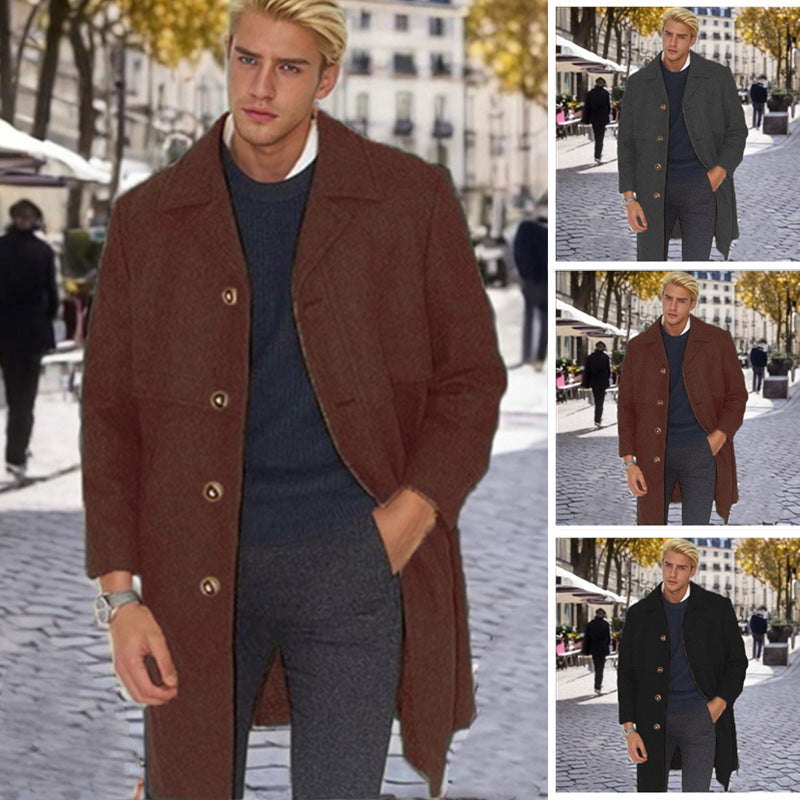 Herren eleganter Wollmantel Echoarchiv