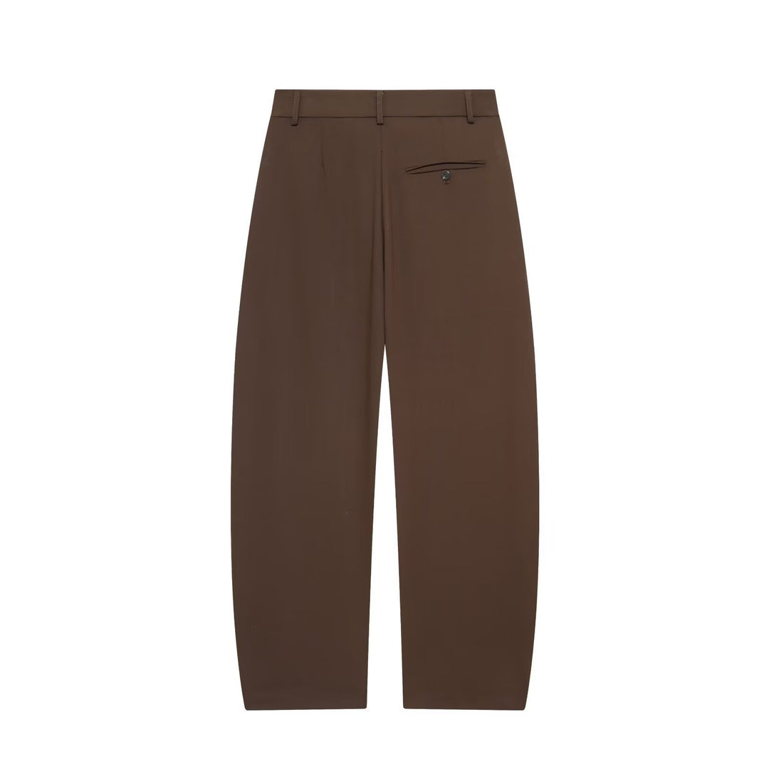 Damen Highwaist-Cropped-Hose mit weitem Bein und geradem Saum Echoarchiv