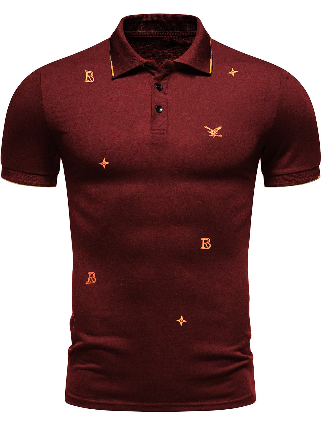 Herren Polohemd mit modischem Stickdesign und hochwertigem Stoff – Cavello