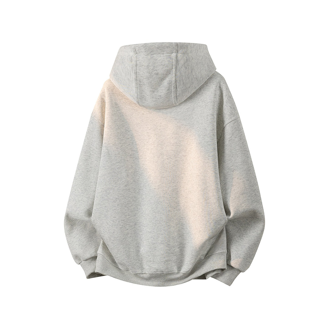 Unisex Oversize Kapuzenpullover mit handschriftlichem Grafik-Print, Kängurutasche & geripptem Saum Echoarchiv