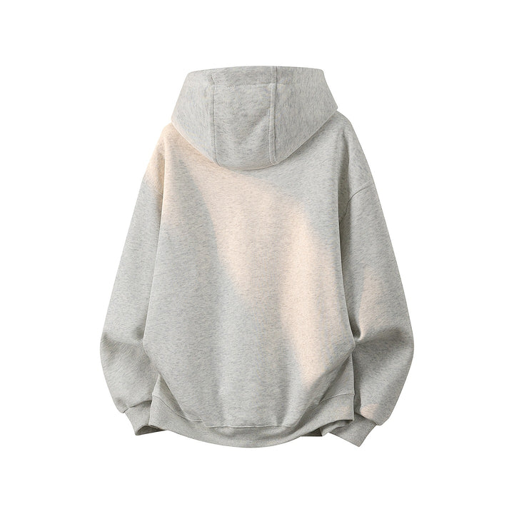 Unisex Oversize Kapuzenpullover mit handschriftlichem Grafik-Print, Kängurutasche & geripptem Saum Echoarchiv