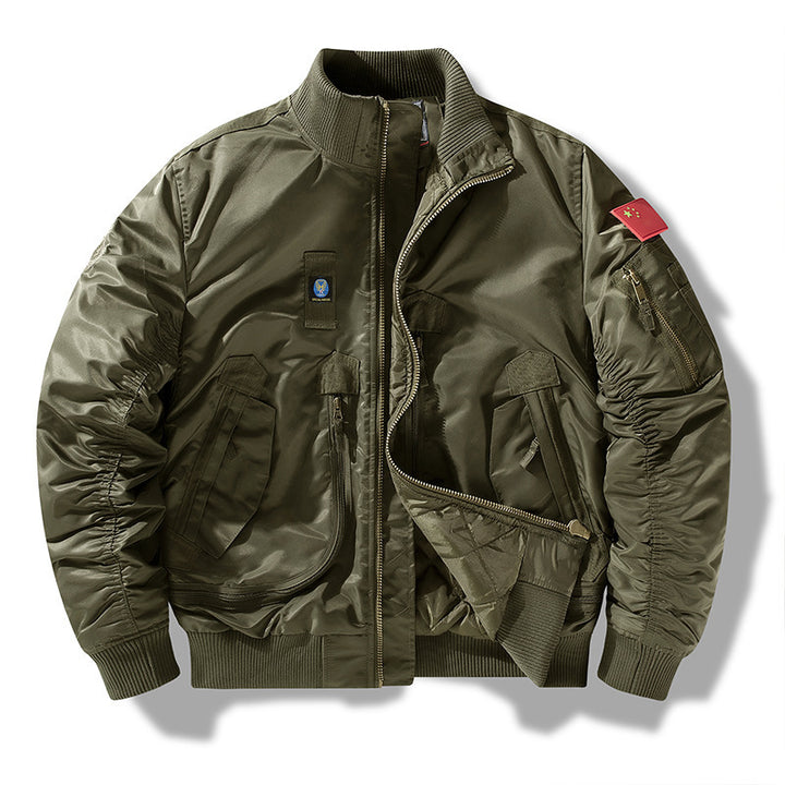Herren Bomberjacke mit technischen Details und praktischen Taschen Echoarchiv