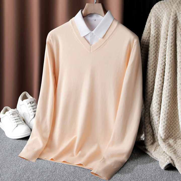 Herren V-Ausschnitt Pullover Echoarchiv