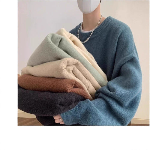 Damen Bequemer Oversize-Pullover Echoarchiv
