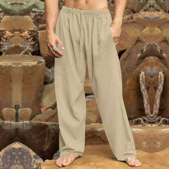 Herren entspannende Freizeithose mit elastischem Bund und praktischen Taschen Echoarchiv