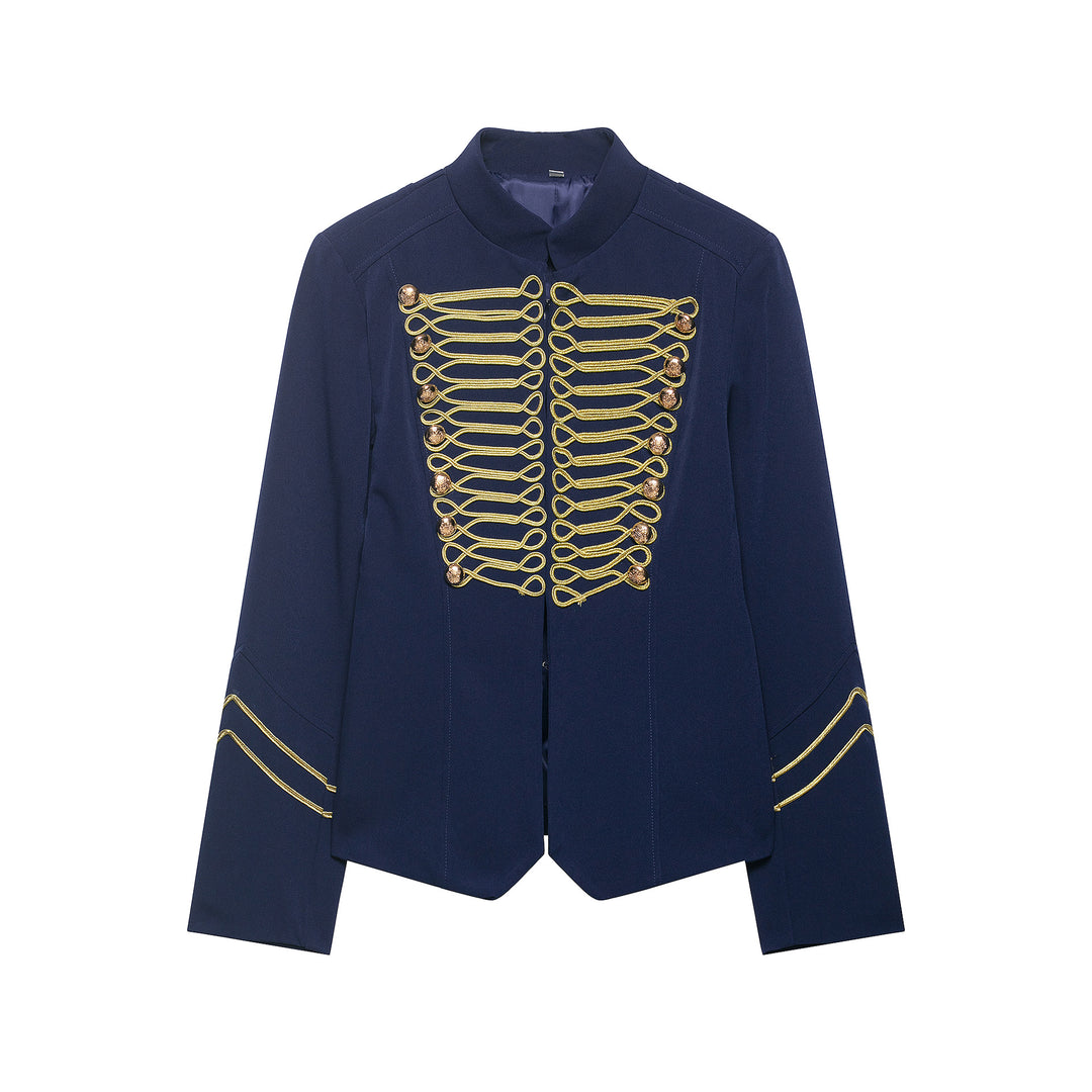 Damen Gala-Militärblazer im Parade‑Stil mit Kordelbesatz und Stehkragen Echo Archiv