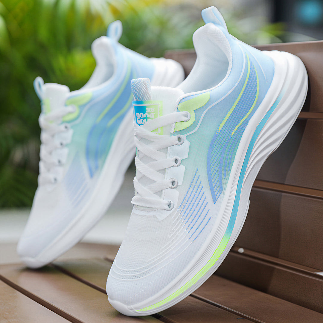 Unisex nan leichtgewichtiger Komfort-Running-Sneaker mit nahtlosem Mesh-Obermaterial, gepolstertem Fersenkragen und stoßabsorbierender Wellen-EVA-Sohle Echo Archiv