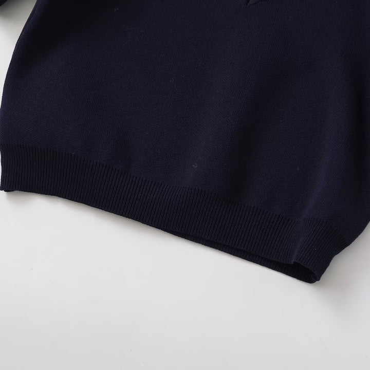 Damen Baumwollpullover mit herzförmigem Ausschnitt und modischen Puffärmeln Echo Archiv