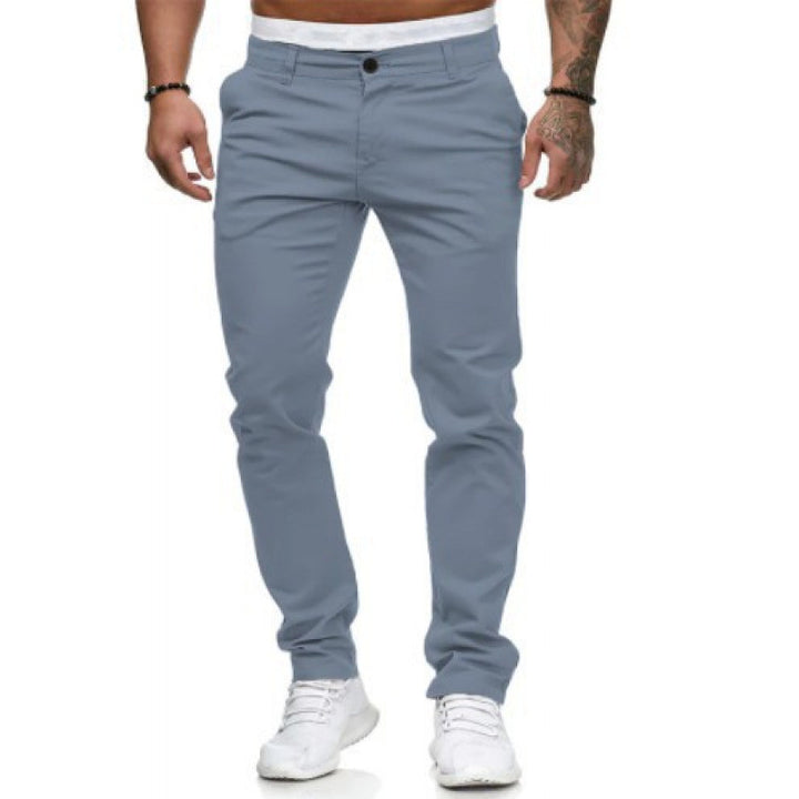 Herren Chinohose mit schmalem Schnitt und elastischem Bund Echoarchiv
