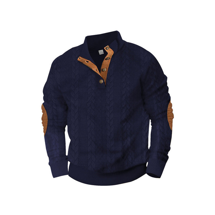 Herren Strickpullover mit Kontrastdetails Echoarchiv