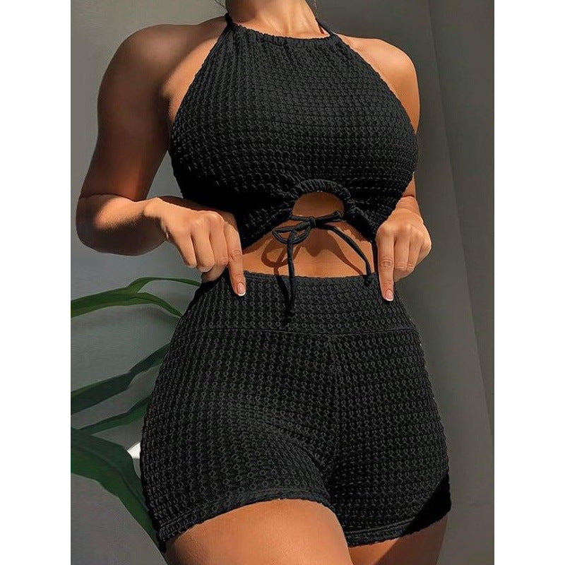 Damen Bikini-Set mit raffinierten Schnittdetails und elastischen Trägern Echo Archiv