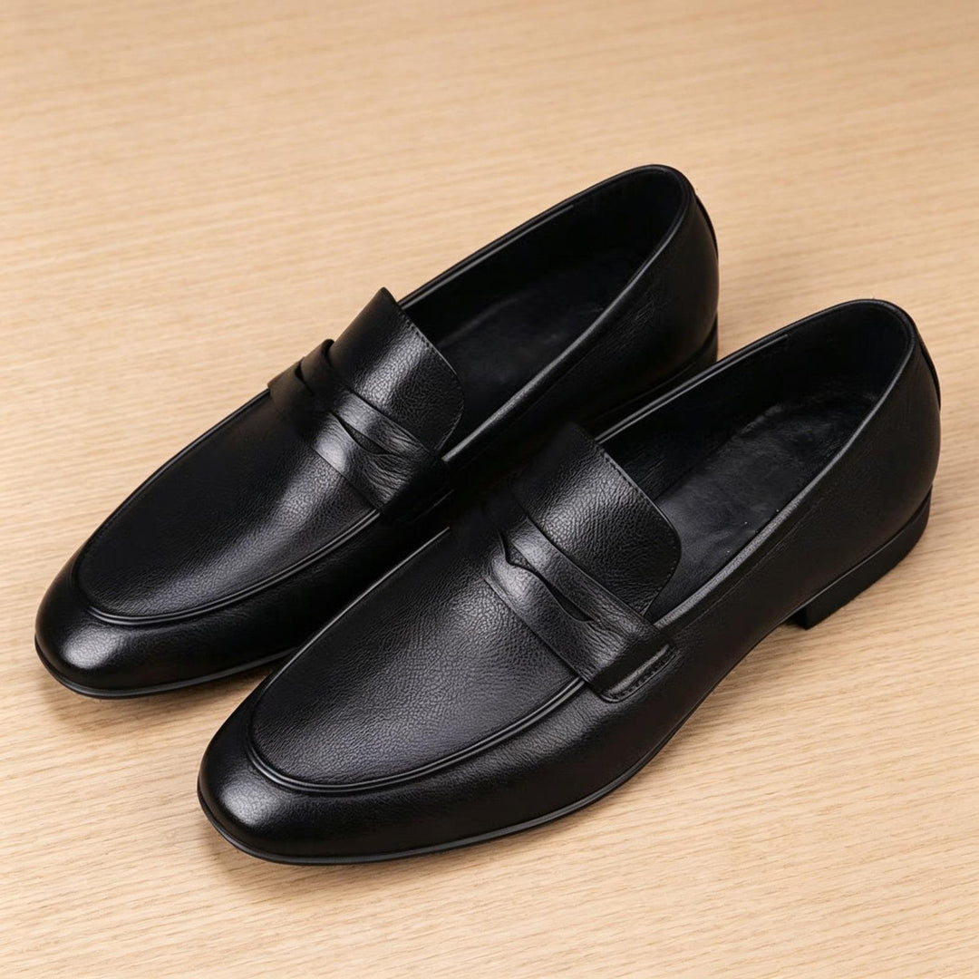 Herren Elegante Lederschlüpfschuhe Echoarchiv
