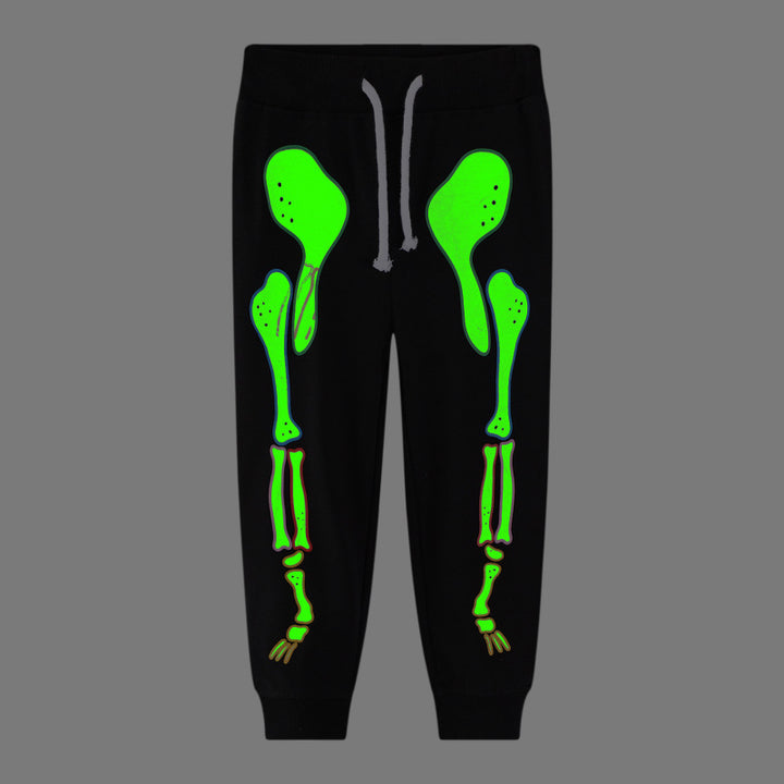 Jungen Jogginghose mit leuchtendem Skelett-Design Echo Archiv