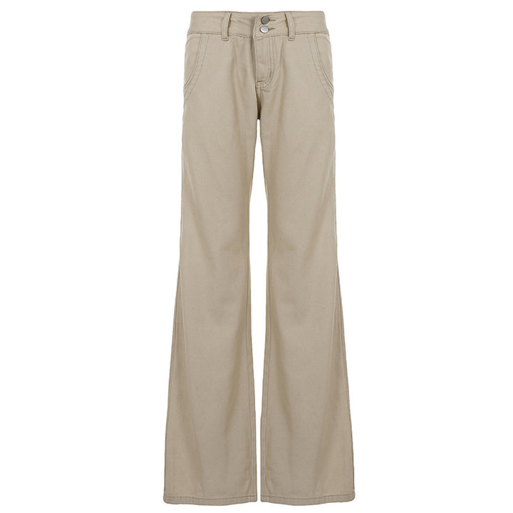 Damen nan Highwaist Schlaghose mit weitem Bein, hohem Bund und Gürtelschlaufen Echo Archiv