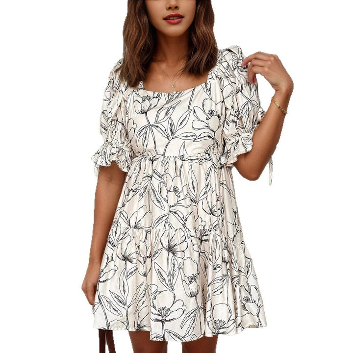 Damen verspieltes Sommerkleid mit Blumenmuster Echo Archiv