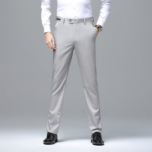 Herren elegante Slim-Fit Anzughose Echoarchiv