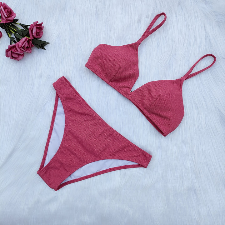 Damen Triangel-Bikini-Set mit verstellbaren Trägern Echo Archiv