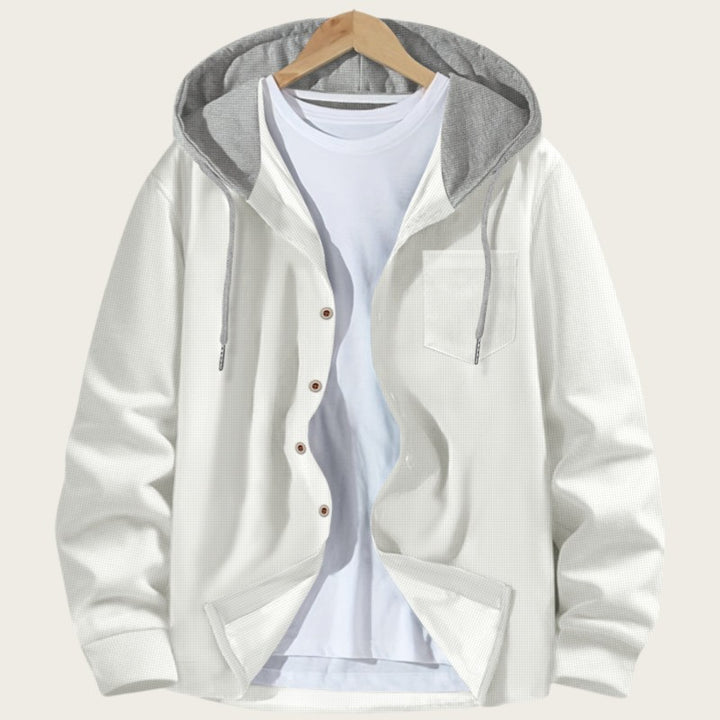 Herren trendige Übergangsjacke mit Kapuze Echoarchiv