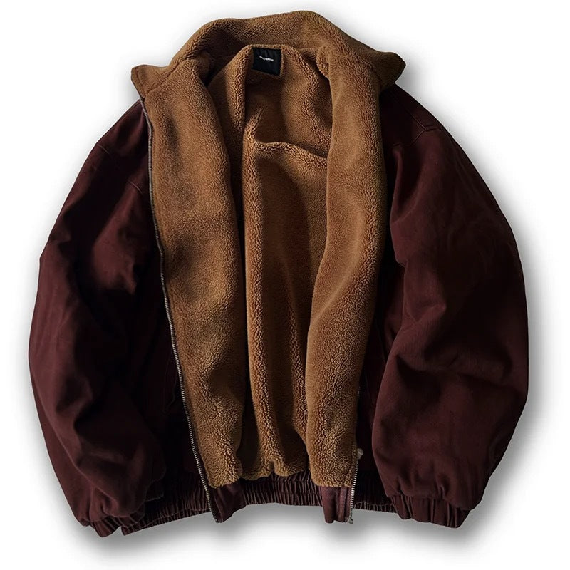 Unisex Wattierte Bomberjacke mit Teddyfutter Echo Archiv