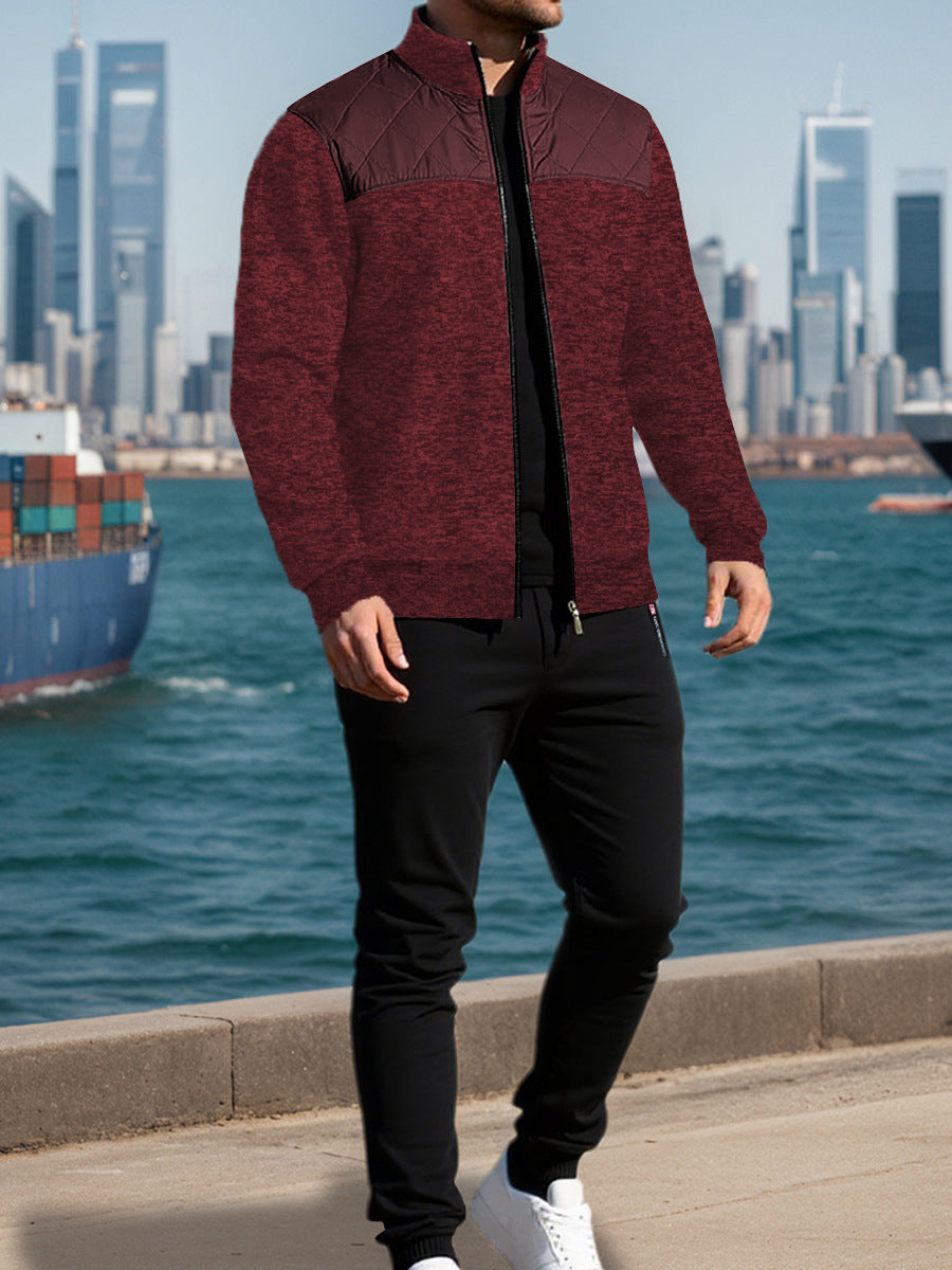 Herren Sportliche Jacke mit Querrippen-Muster und leicht gepolstertem Schulterbereich Echoarchiv