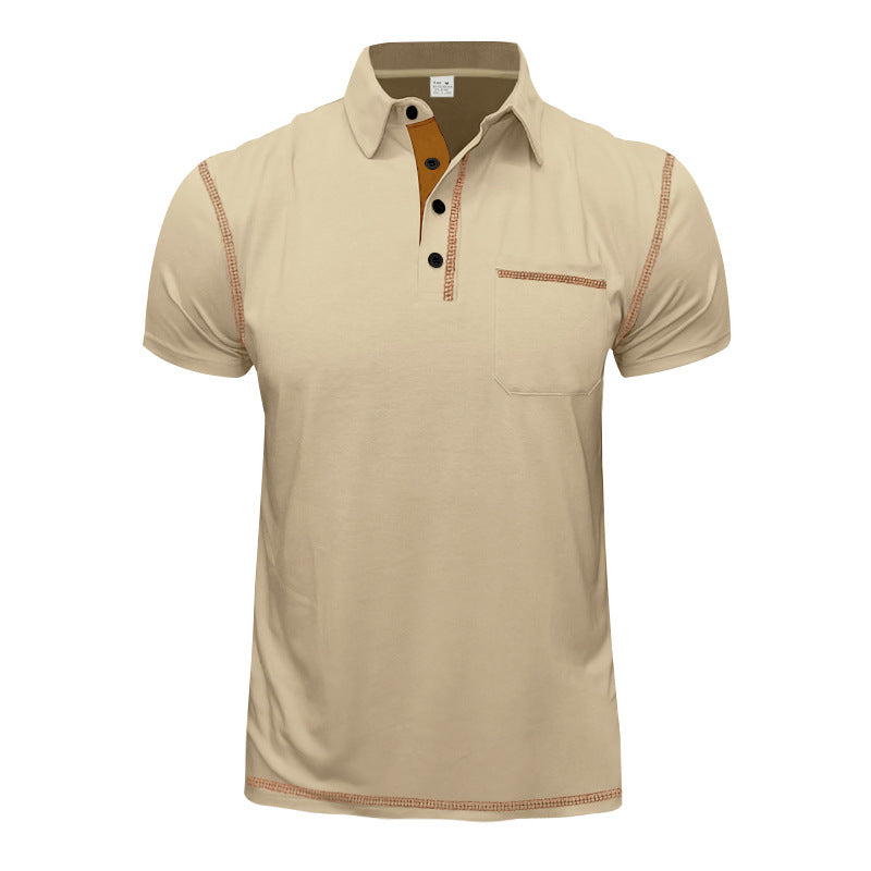 Herren Poloshirt mit modernem Kragen und praktischen Knopfdetails Echoarchiv