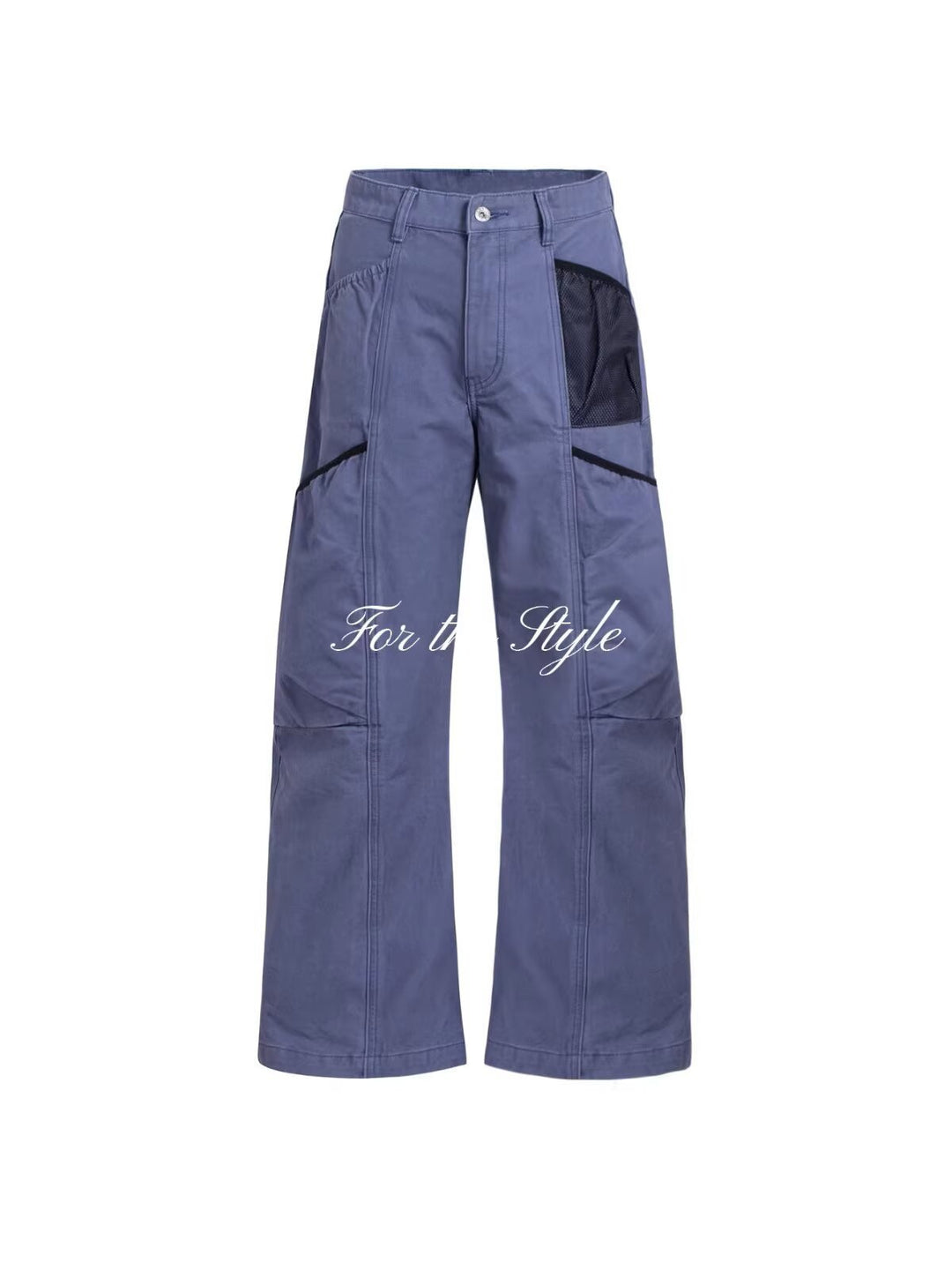 Damen Utility-Cargo-Hose mit weitem Bein, Mehrfach‑Taschen & Mesh‑Einsatz Echoarchiv