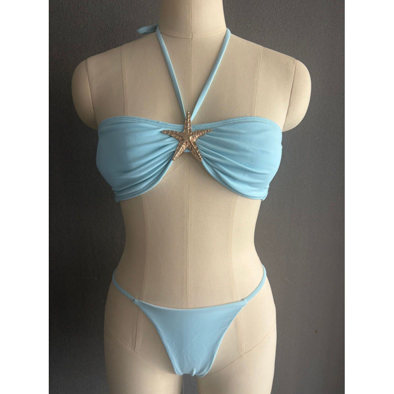 Damen Bandeau Bikini mit geschmackvollem Muschel-Detail Echo Archiv