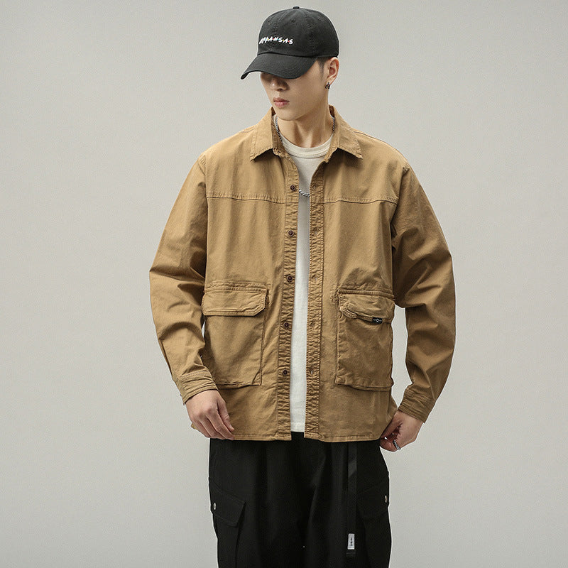 Herren funktionale Utility-Jacke mit praktischen Taschen Echoarchiv