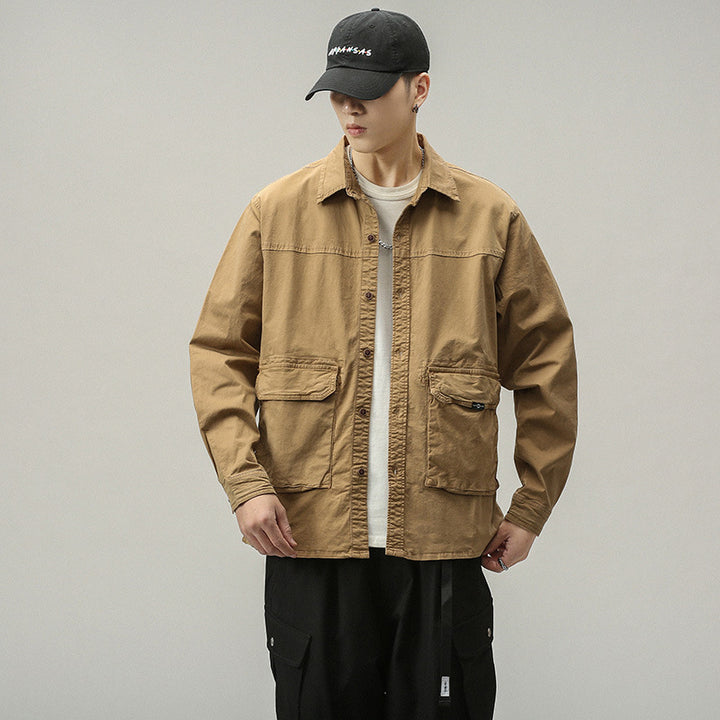 Herren funktionale Utility-Jacke mit praktischen Taschen Echoarchiv