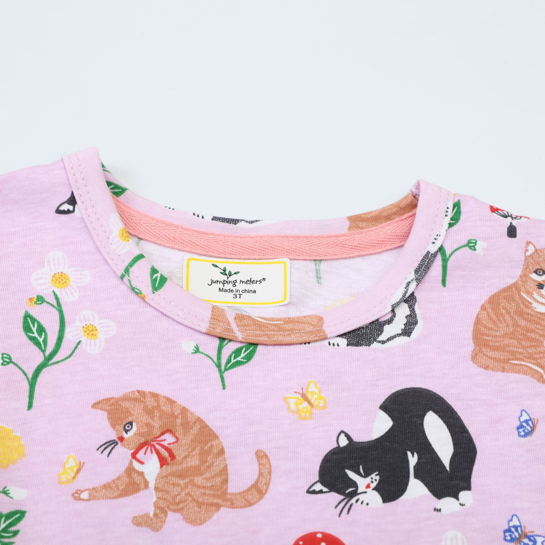 Mädchen T-Shirt Kleid mit kreativem Taschenmotiv Echo Archiv