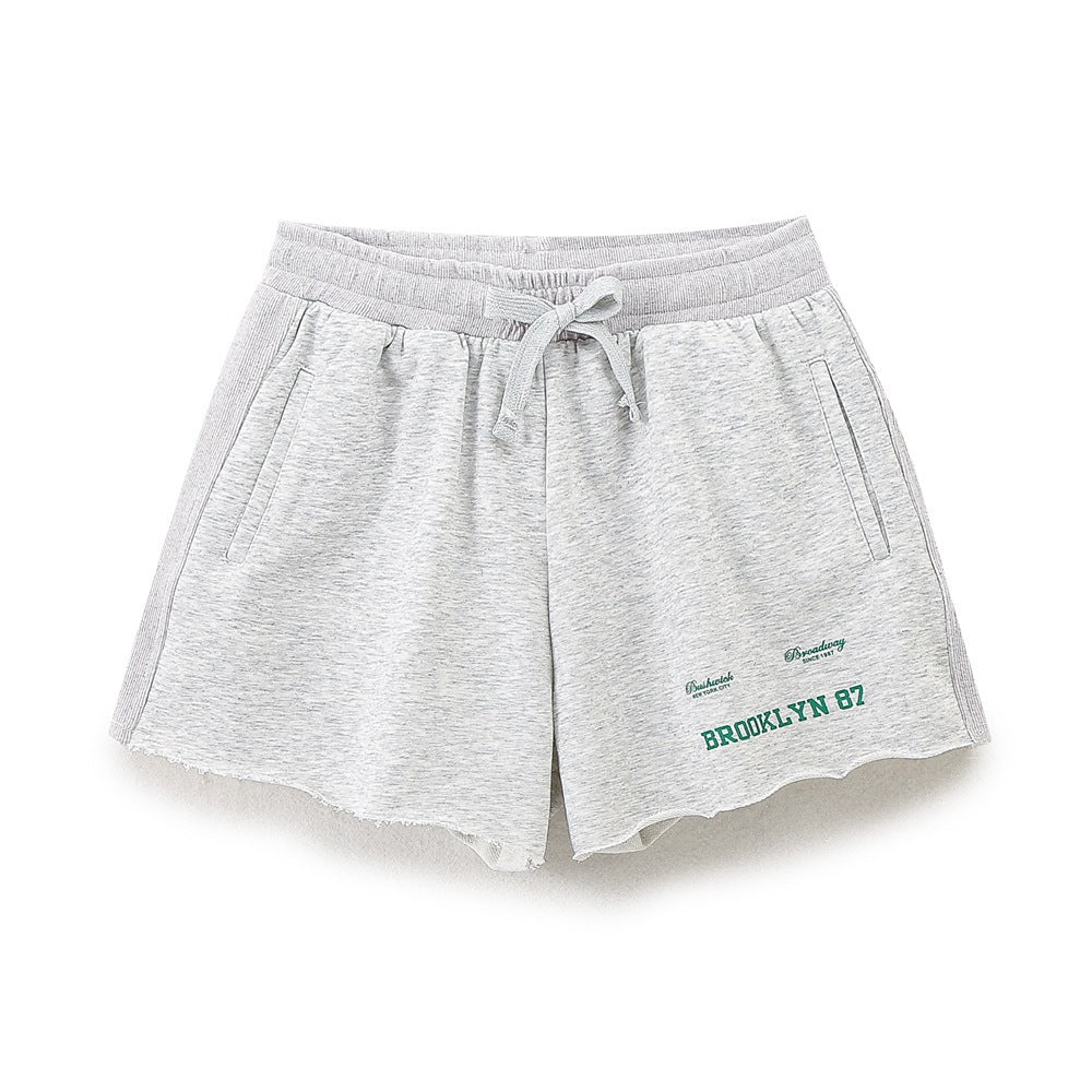 Damen lässige Freizeit-Shorts mit elastischem Bund und praktischen Taschen Echo Archiv