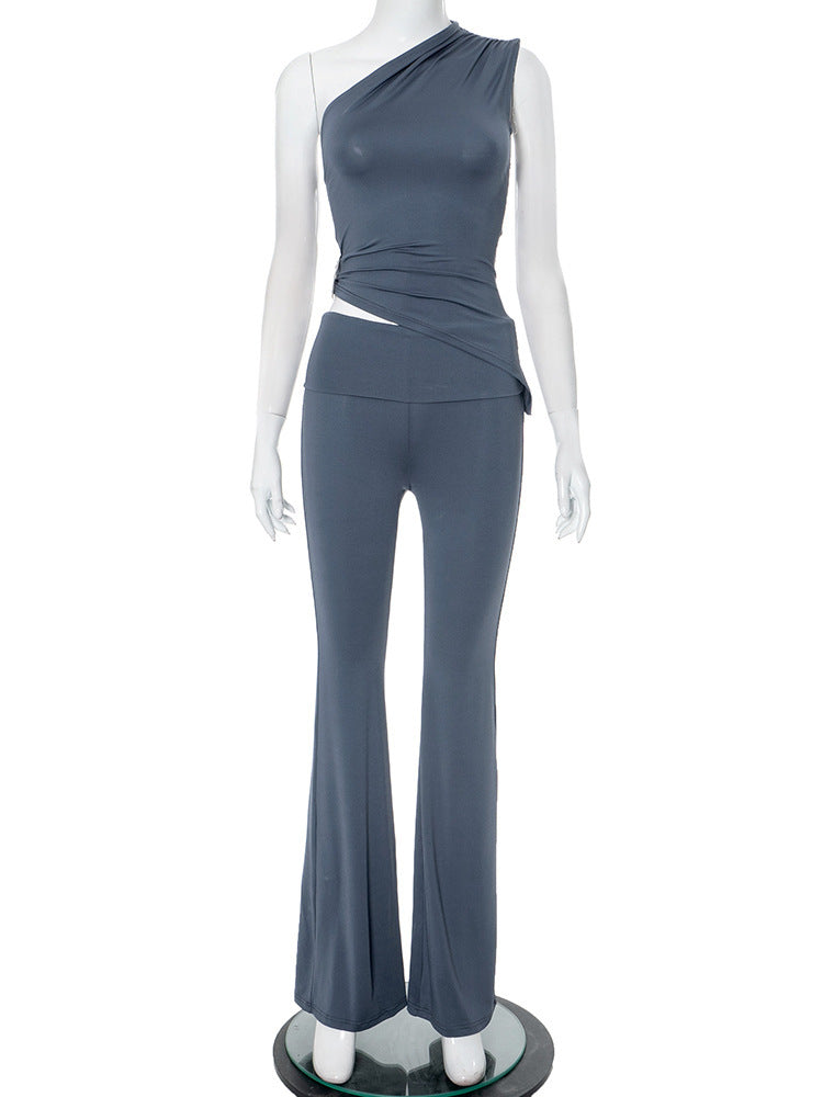 Damen Einteiler mit asymmetrischem Schnitt und figurbetonter Silhouette Echo Archiv
