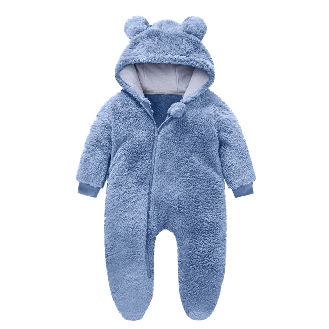 Kleinkind Fleece Overall mit Bärenohren – Montévia