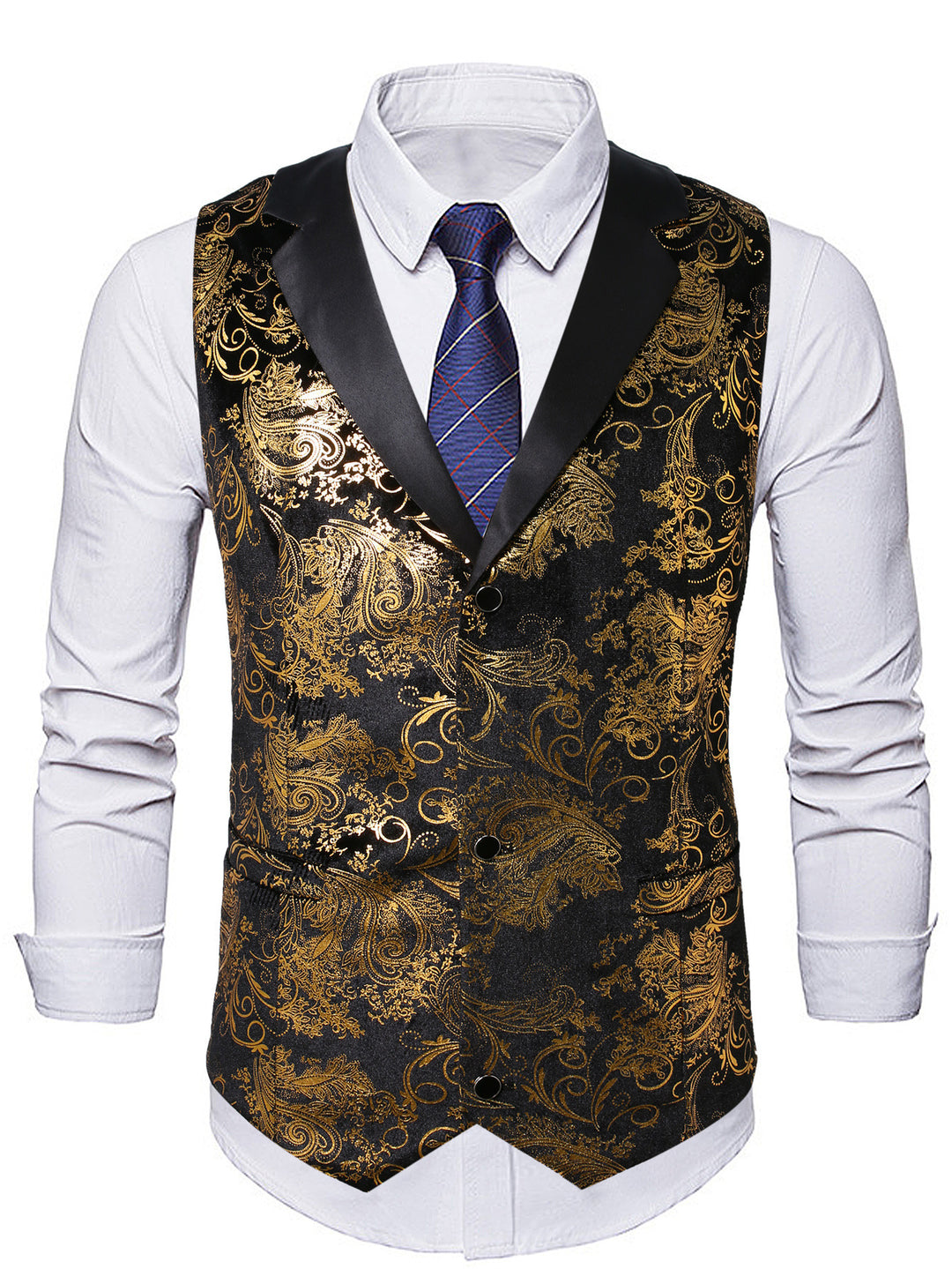 Herren elegante Pailletten Weste Echoarchiv