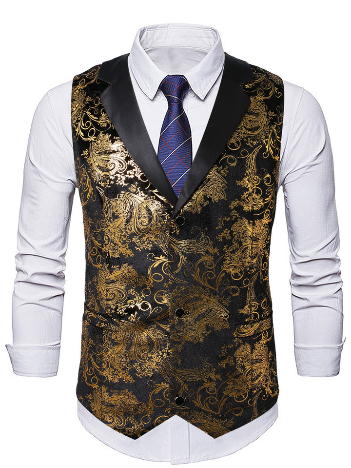 Herren elegante Pailletten Weste Echoarchiv