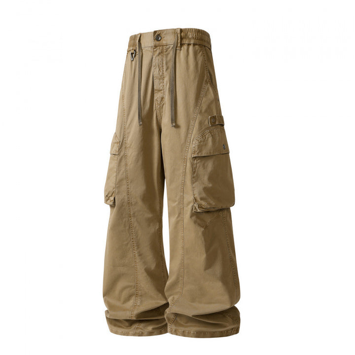Herren weite Cargo-Hose im Baggy‑Schnitt mit Utility‑Taschen und Kordelbund Echo Archiv