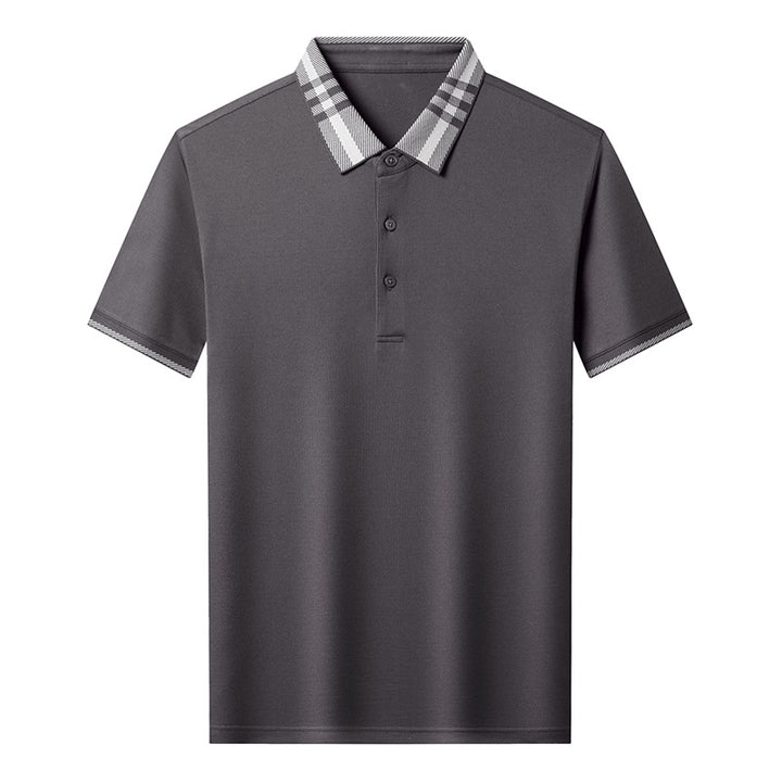 Herren Poloshirt mit modernem Kragen und eleganter Struktur Echoarchiv