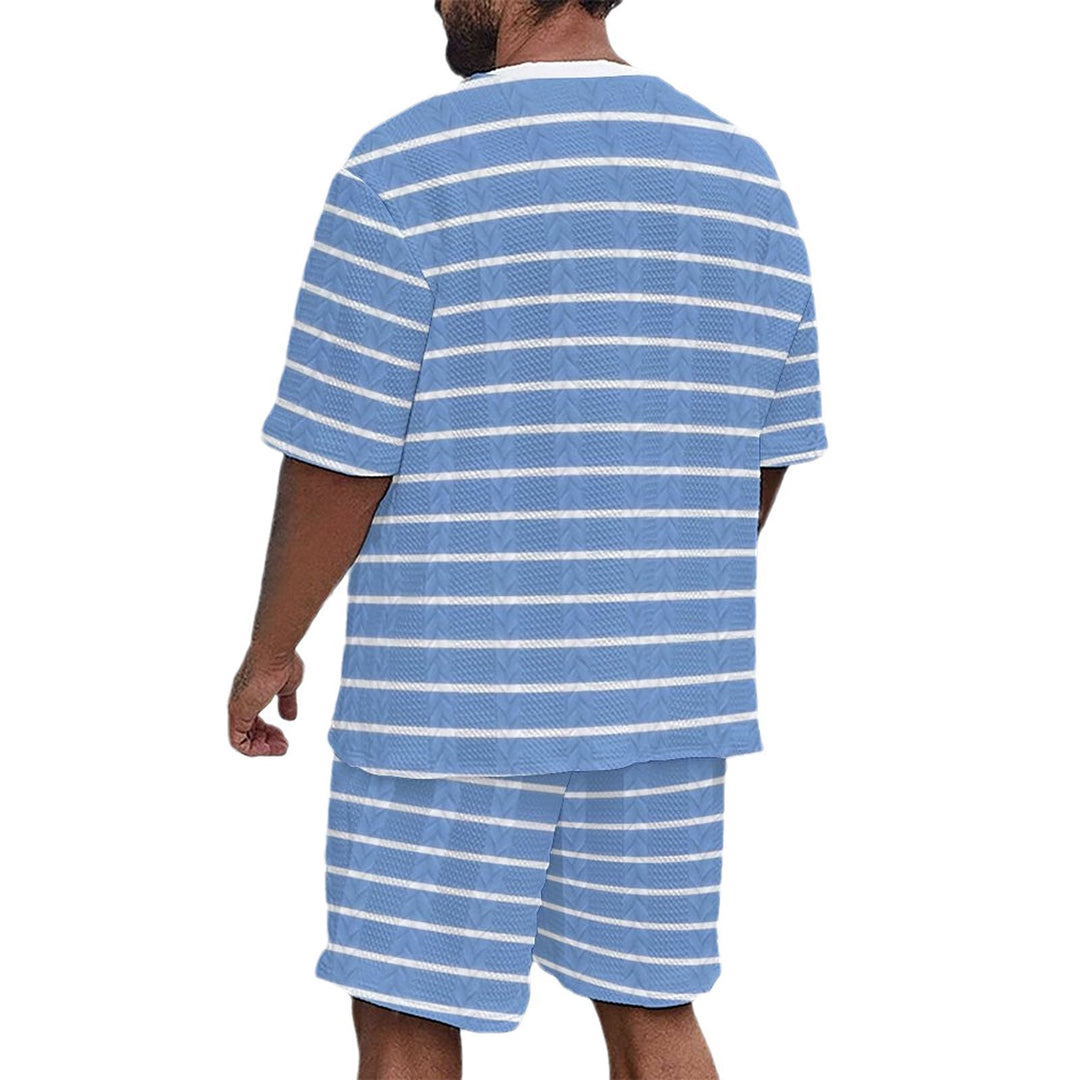 Herren Nautisches Freizeitanzug-Set mit dezentem Ankerdesign Echoarchiv