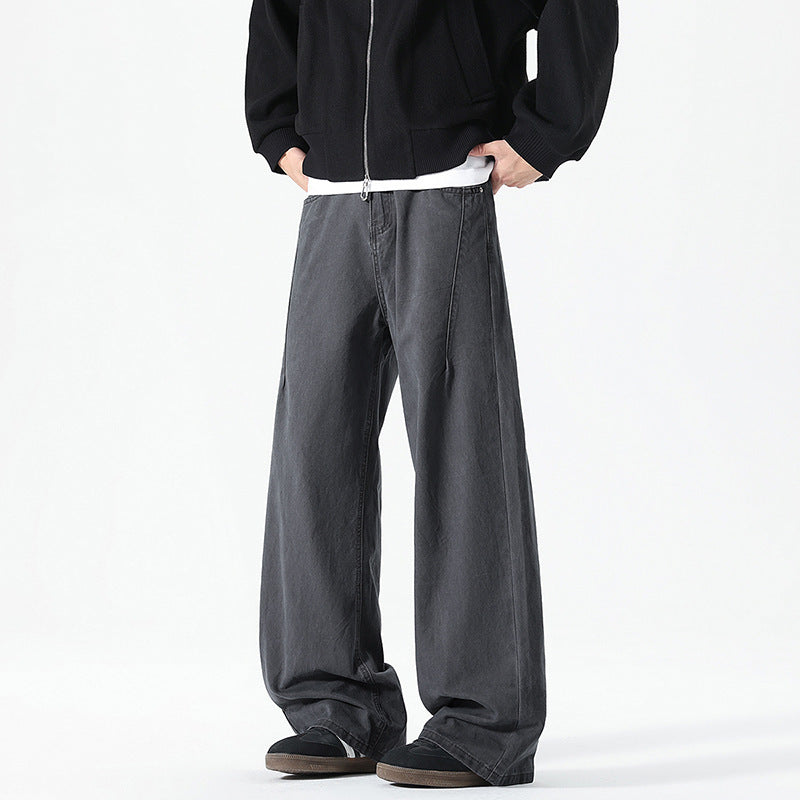 Herren weite Cargo-Hose mit elastischem Bund und multifunktionalen Taschen Echoarchiv