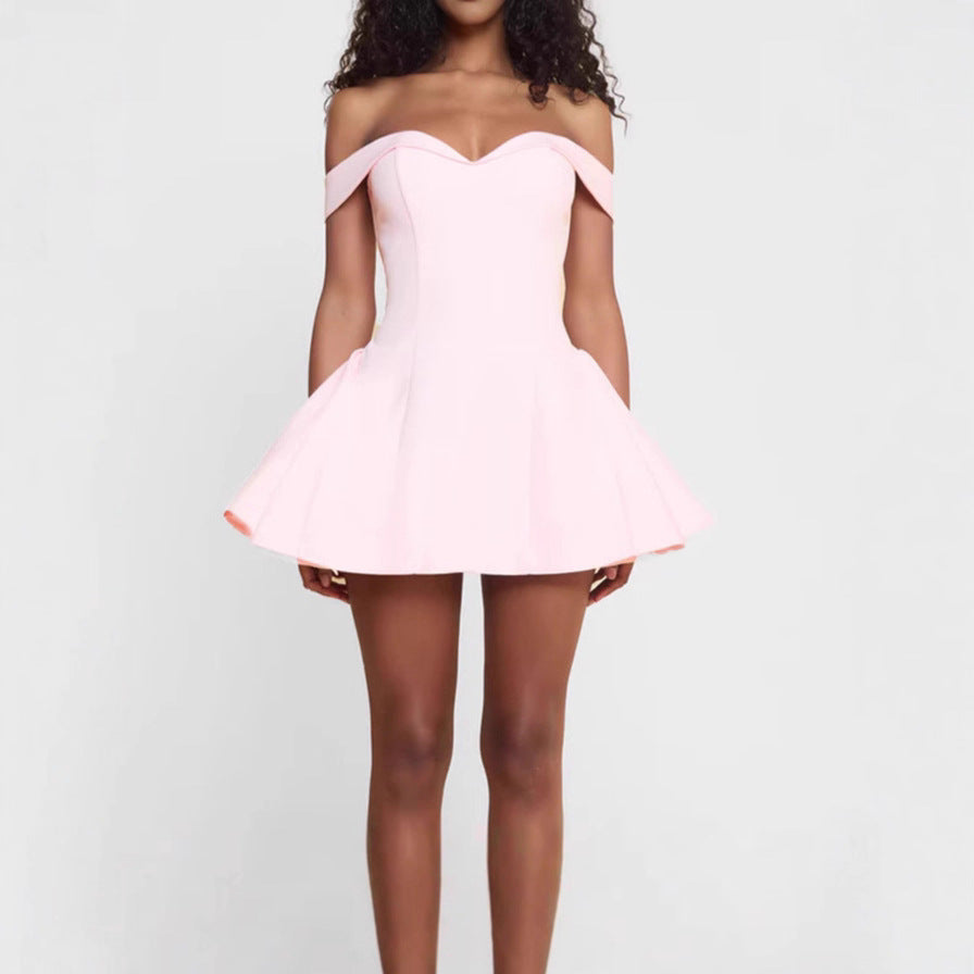Damen Off-Shoulder Minikleid mit schwingendem Rock Echo Archiv