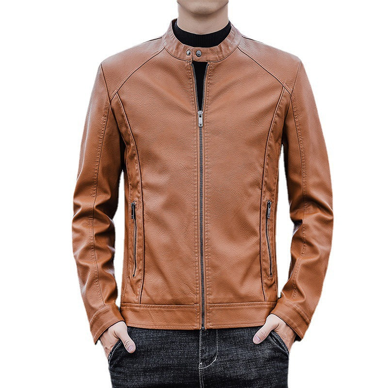 Herren Moderne Kunstlederjacke Echo Archiv