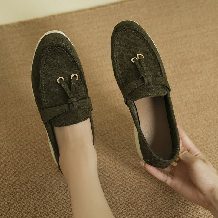 Damen nan bequeme Slip-On Loafer mit dekorativem Quastenbesatz und ergonomischer Gummisohle Echo Archiv