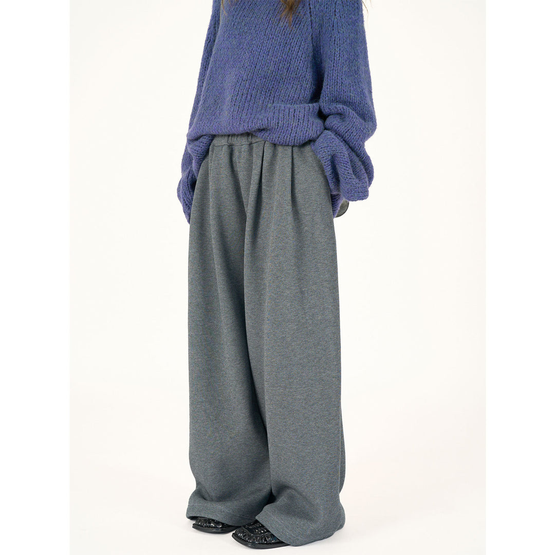 Damen Hochtaillierte Relaxed‑Palazzo‑Hose mit Bundfalten und elastischem Komfortbund Echoarchiv